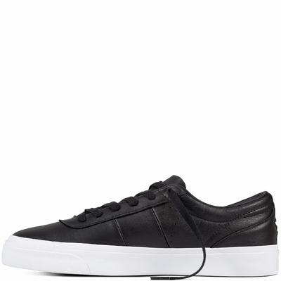 Converse One Star Cc Pro Low Tops Mens - Black/Black/White Shoes (993THSQF)